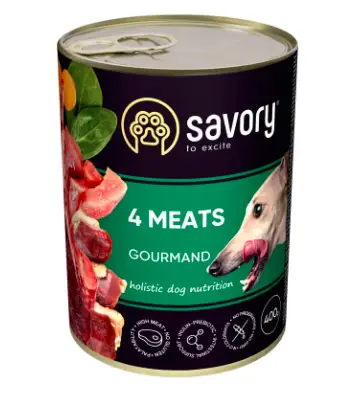 Savory вологий корм для собак 400 г  (м'ясне асорті)1