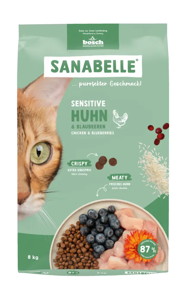 Bosch Sanabelle Purrfekter Sensitive Chicken 8 кг корм для кі...