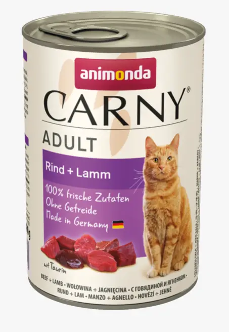 Animonda Carny Cat консерви для кішок 400г (яловичина + ягня)1