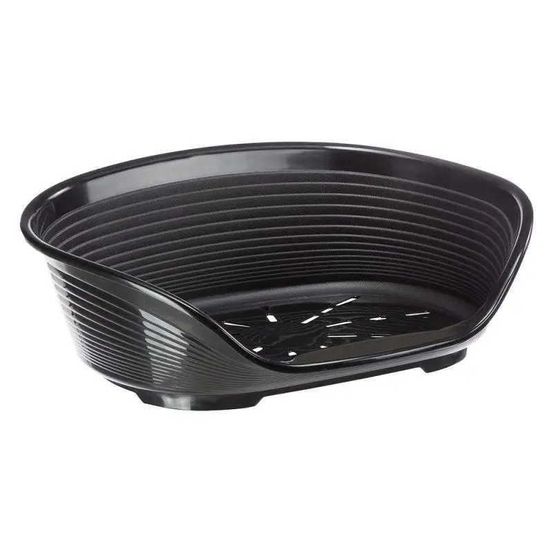 Ferplast Siesta Deluxe 6 Black пластиковий лежак (70.5×52×23.5 см)1