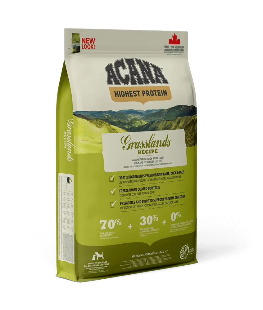 Acana Grasslands Dog 11,4кг- беззерновий корм для собак всіх порід з ягням1