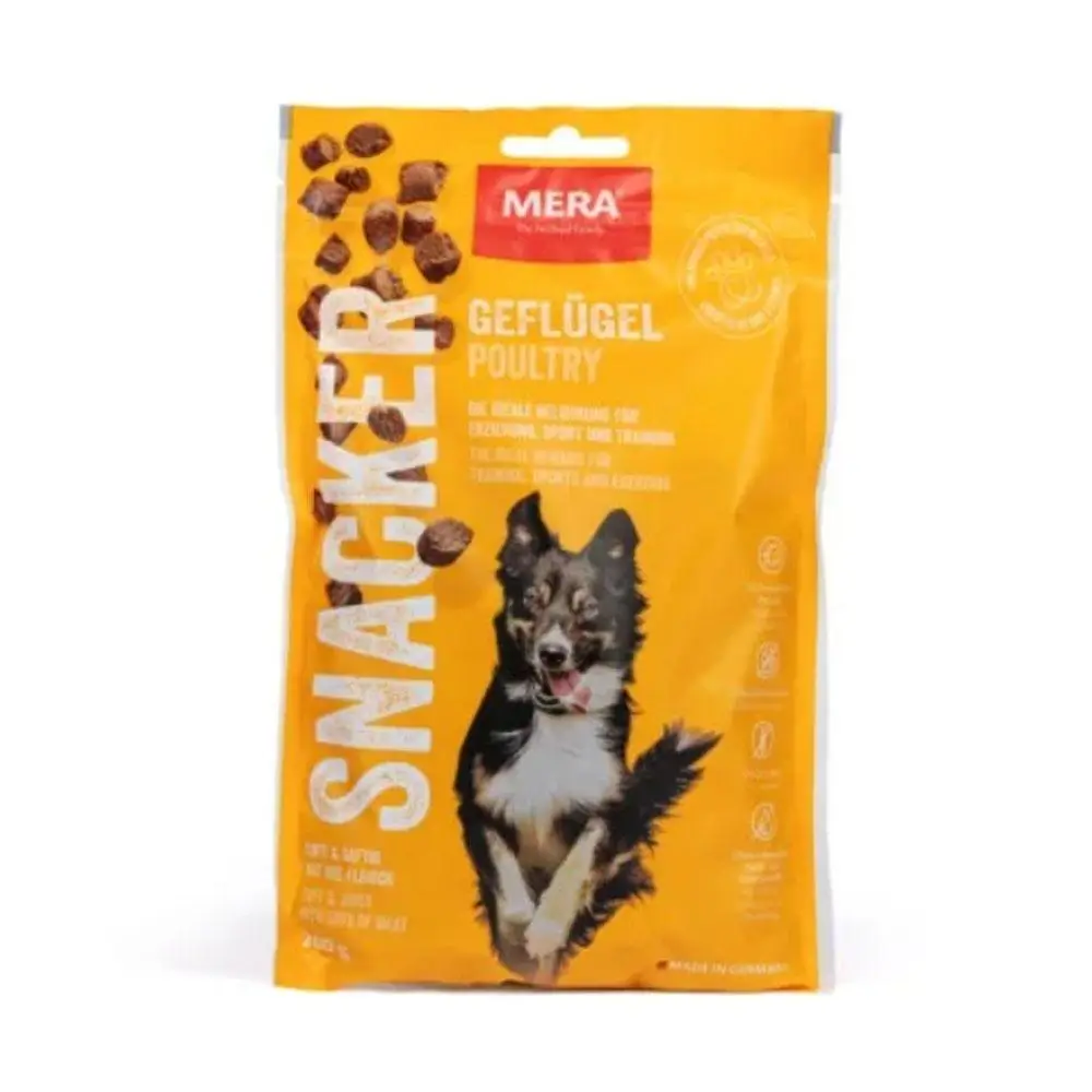 Mera Snacker Poultry соковиті м'які ласощі для собак 200 г (курка)1