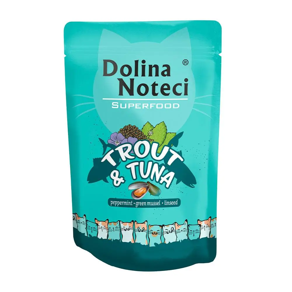 Dolina Noteci Superfood 85 г * 10 шт. паучі для котів (форель...