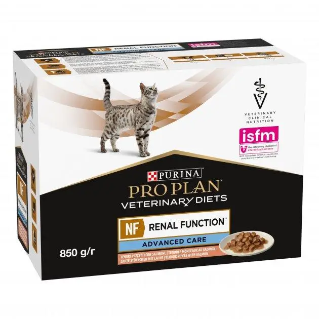 Purina Veterinary Diets NF паучі для котів лосось 85г*10шт3