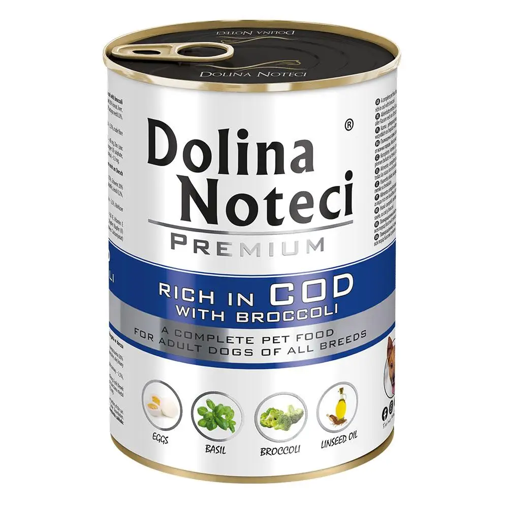 Dolina Noteci Premium консерва для собак 400 г (тріска та броколі)1