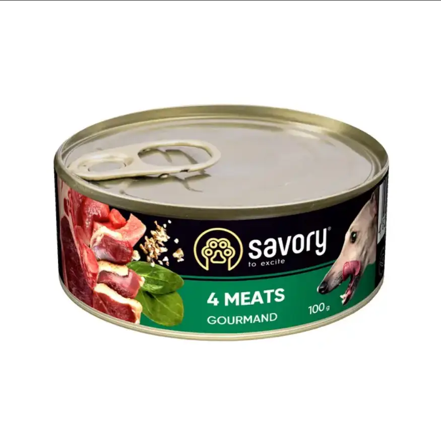 Savory вологий корм для собак 100 г (м'ясне асорті)1