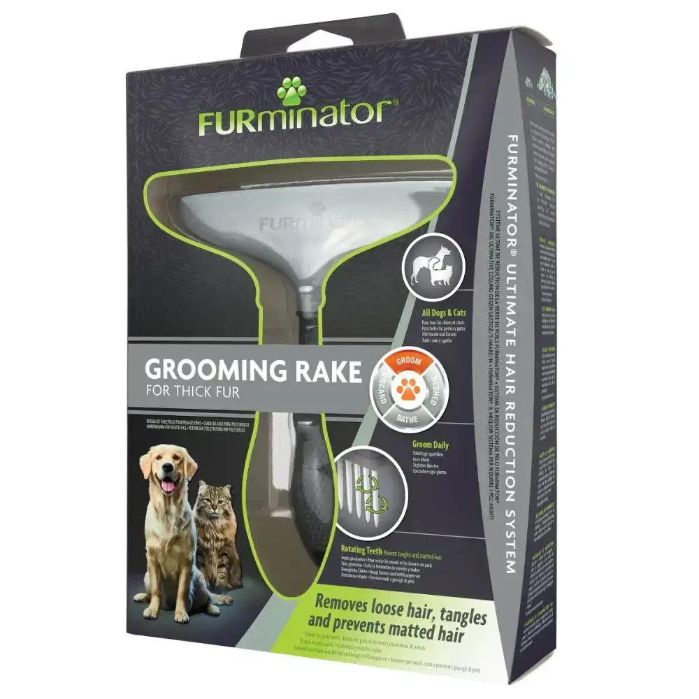 Гребінець — граблі FURminator з обертовими зубцями1