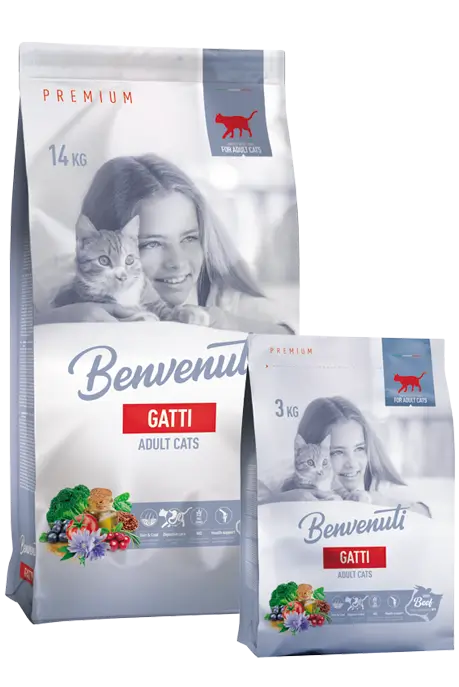Benvenuti Gatti корм для котів з яловичиною 14 кг1