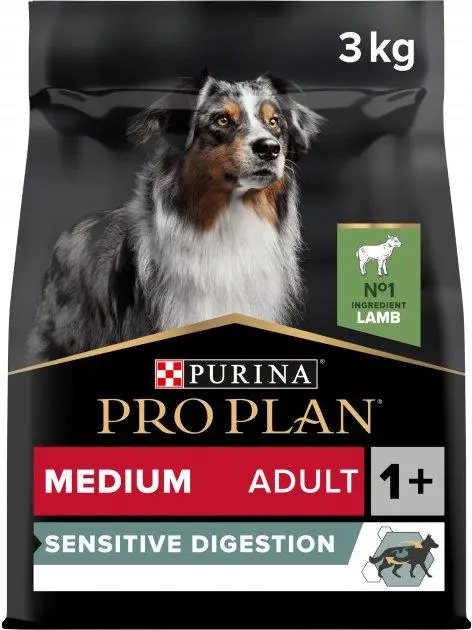 Purina Pro Plan Medium корм для собак середніх порід з ягням ...