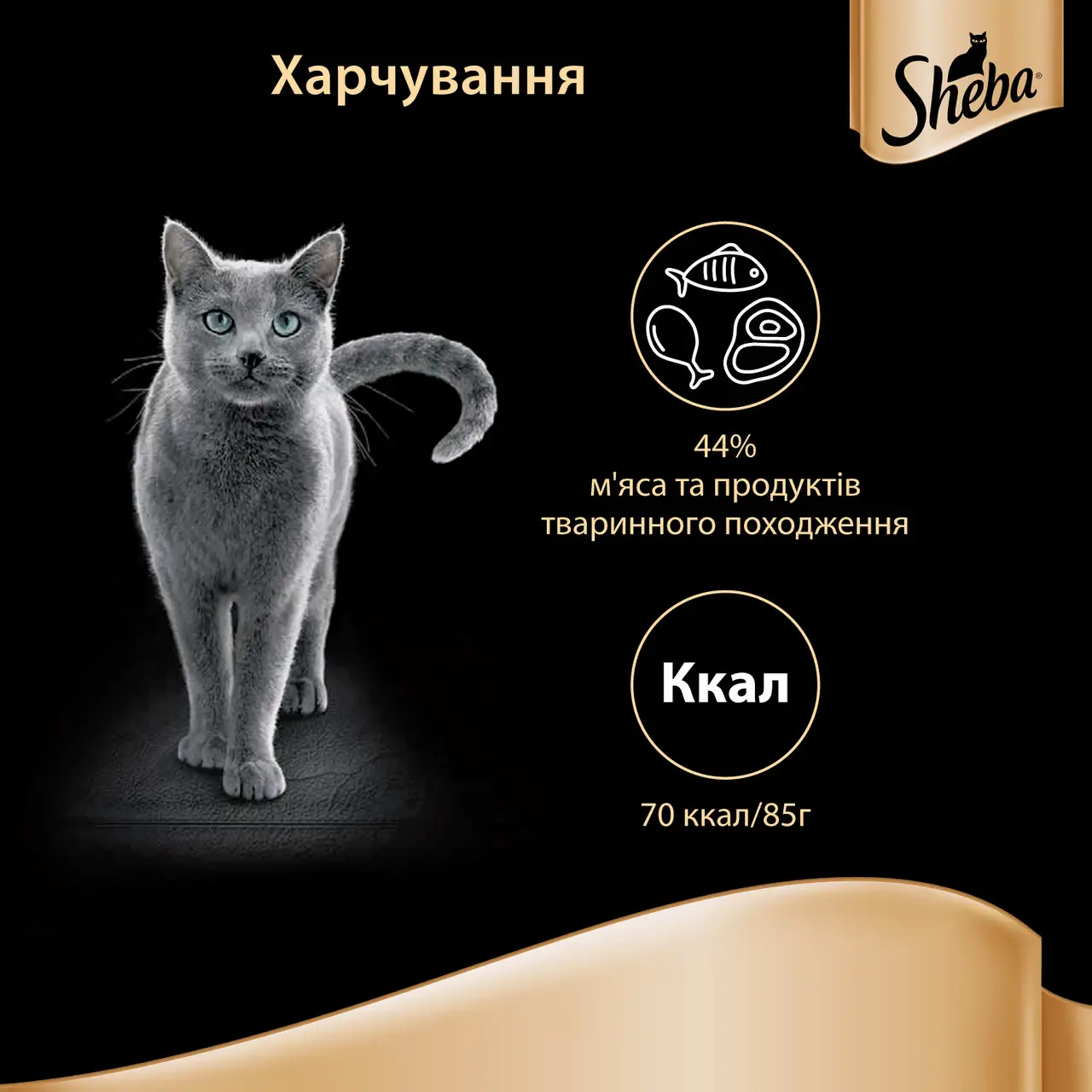 Sheba 85 гр * 28шт паучі для кішок (домашня птиця в соусі)2