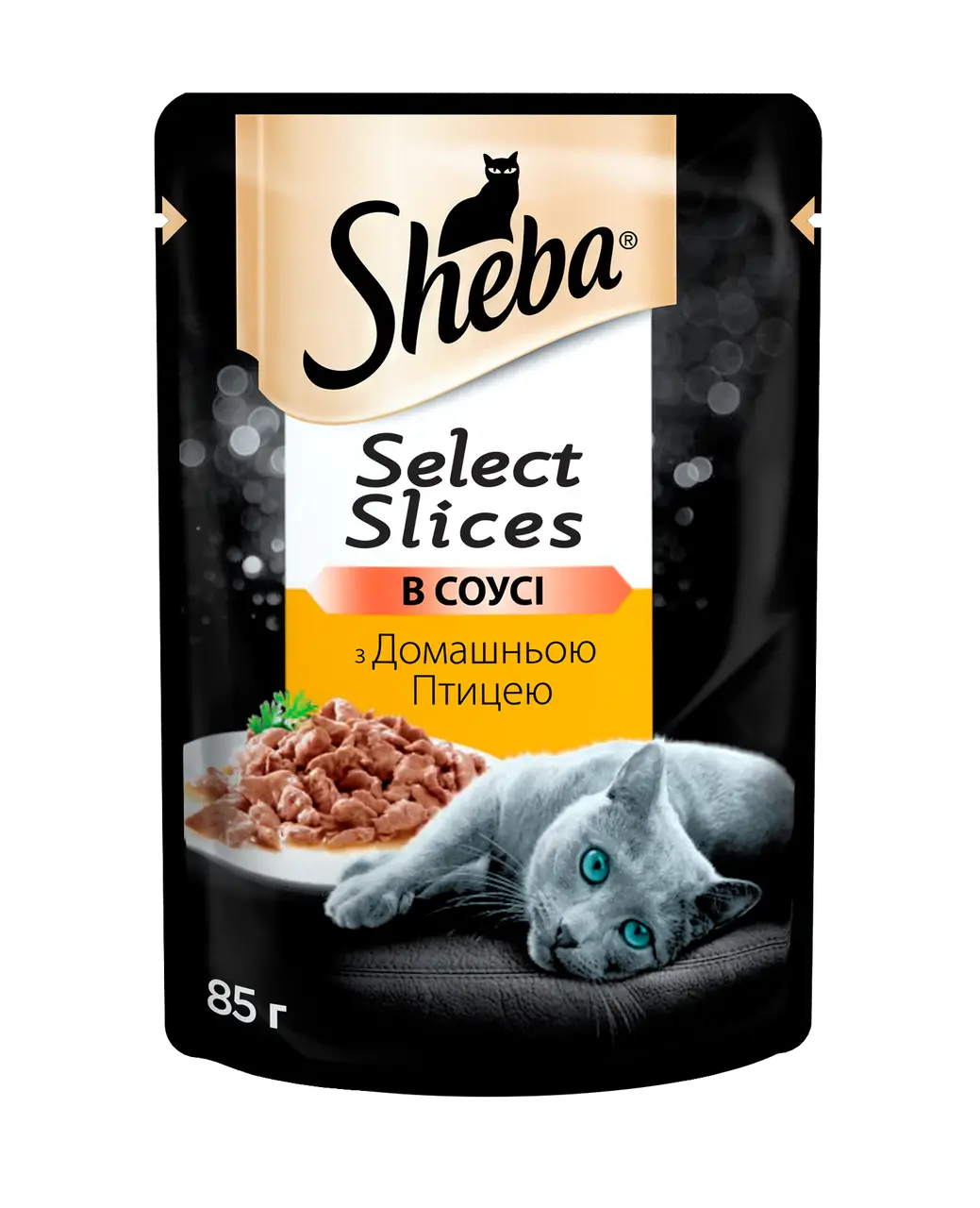 Sheba 85 гр * 28шт паучі для кішок (домашня птиця в соусі)...