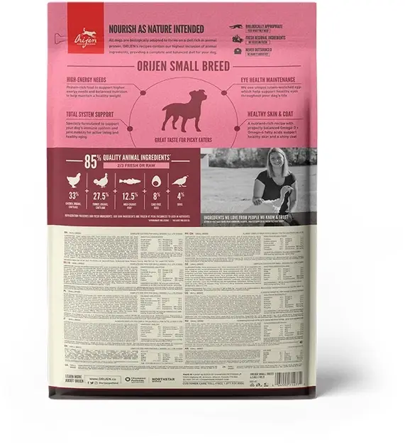 Orijen Small Breed 4,5 кг — корм для собак малих порід4