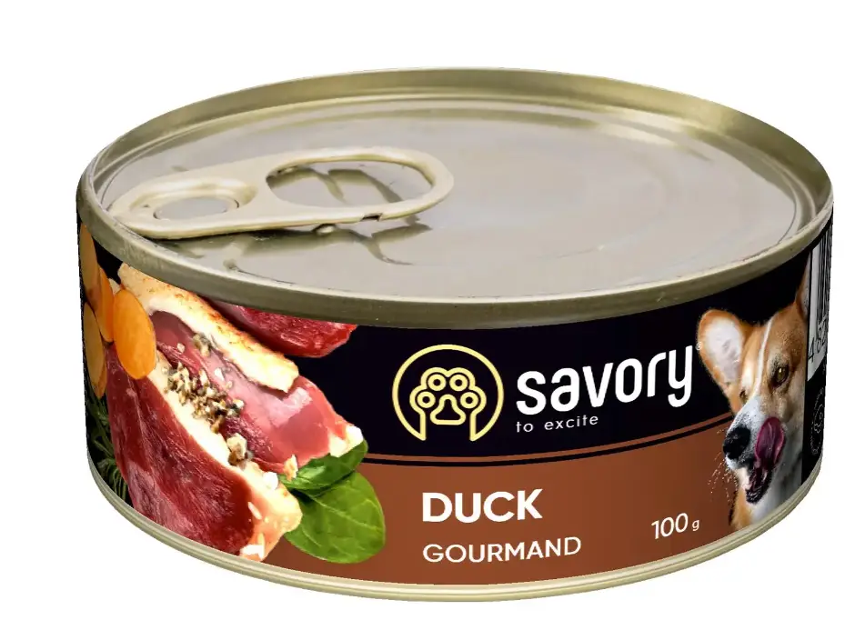 Savory вологий корм для собак 100 г (качка)1