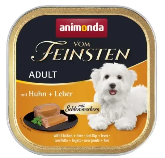 Animonda Vom Feinsten консерва для собак 150 г (курка та печінка)1