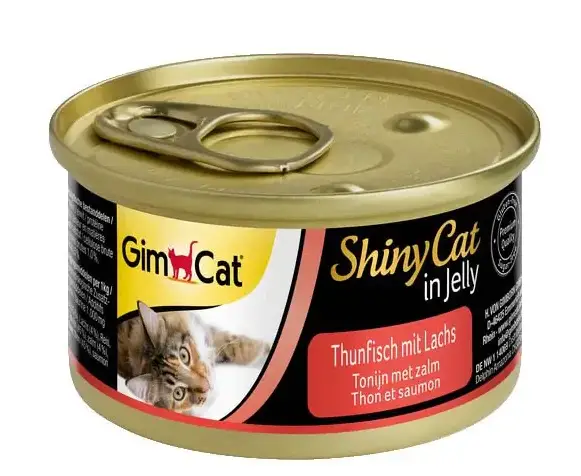 GimCat Shiny Cat консерви для кішок 70г (тунець і лосось)...