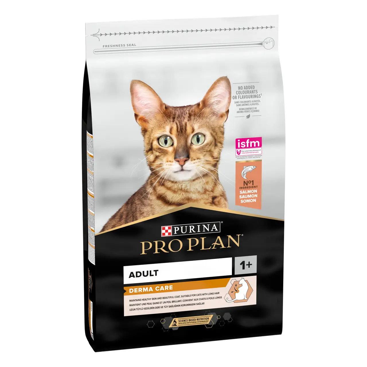 Purina Pro Plan Derma Care 10кг - корм для кішок з лососем для шкіри і шерсті1
