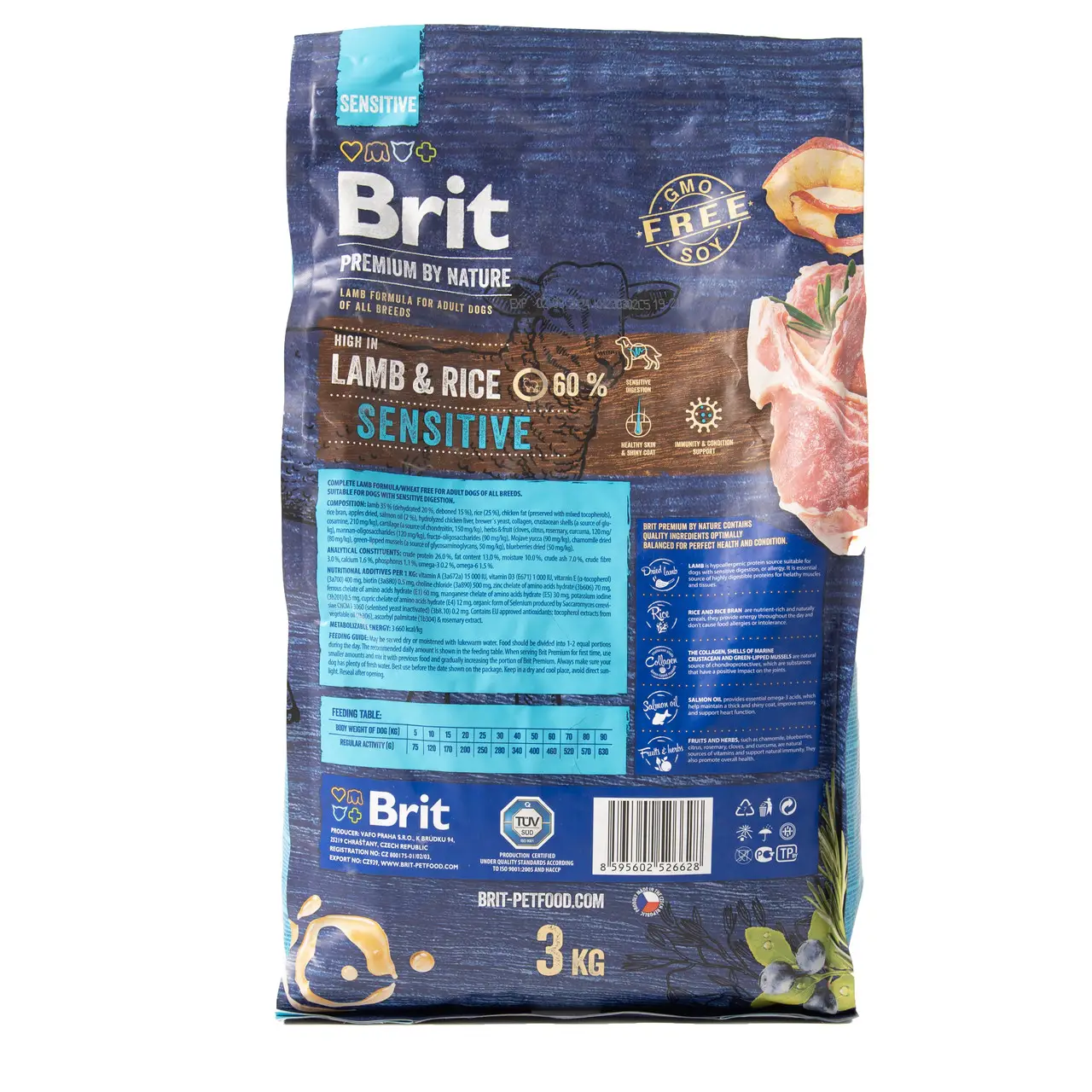 Brit Premium Sensitive Lamb 600г корм для собак (ягненок 35%)4