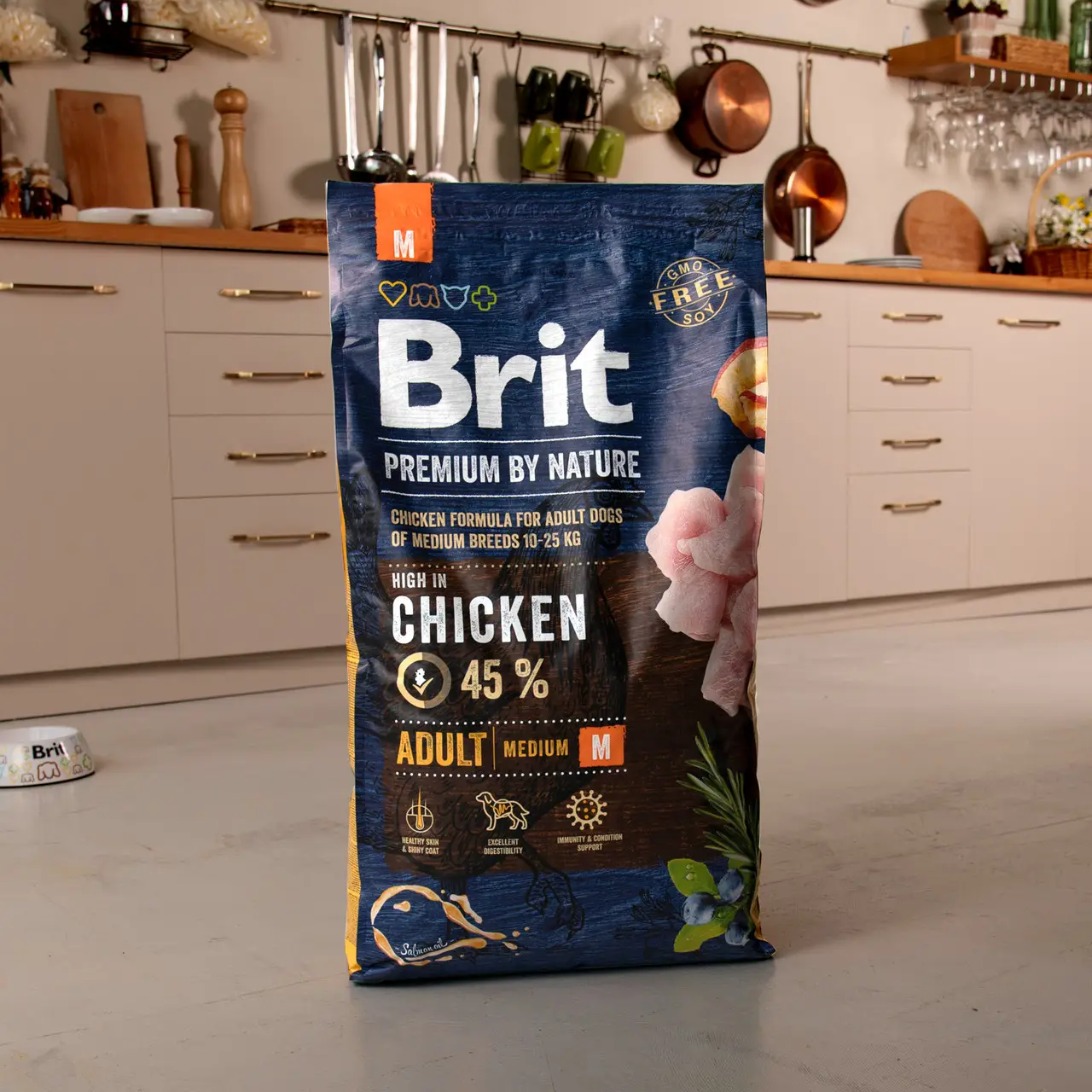 Brit Premium Adult M 8кг- корм для собак середніх порід5