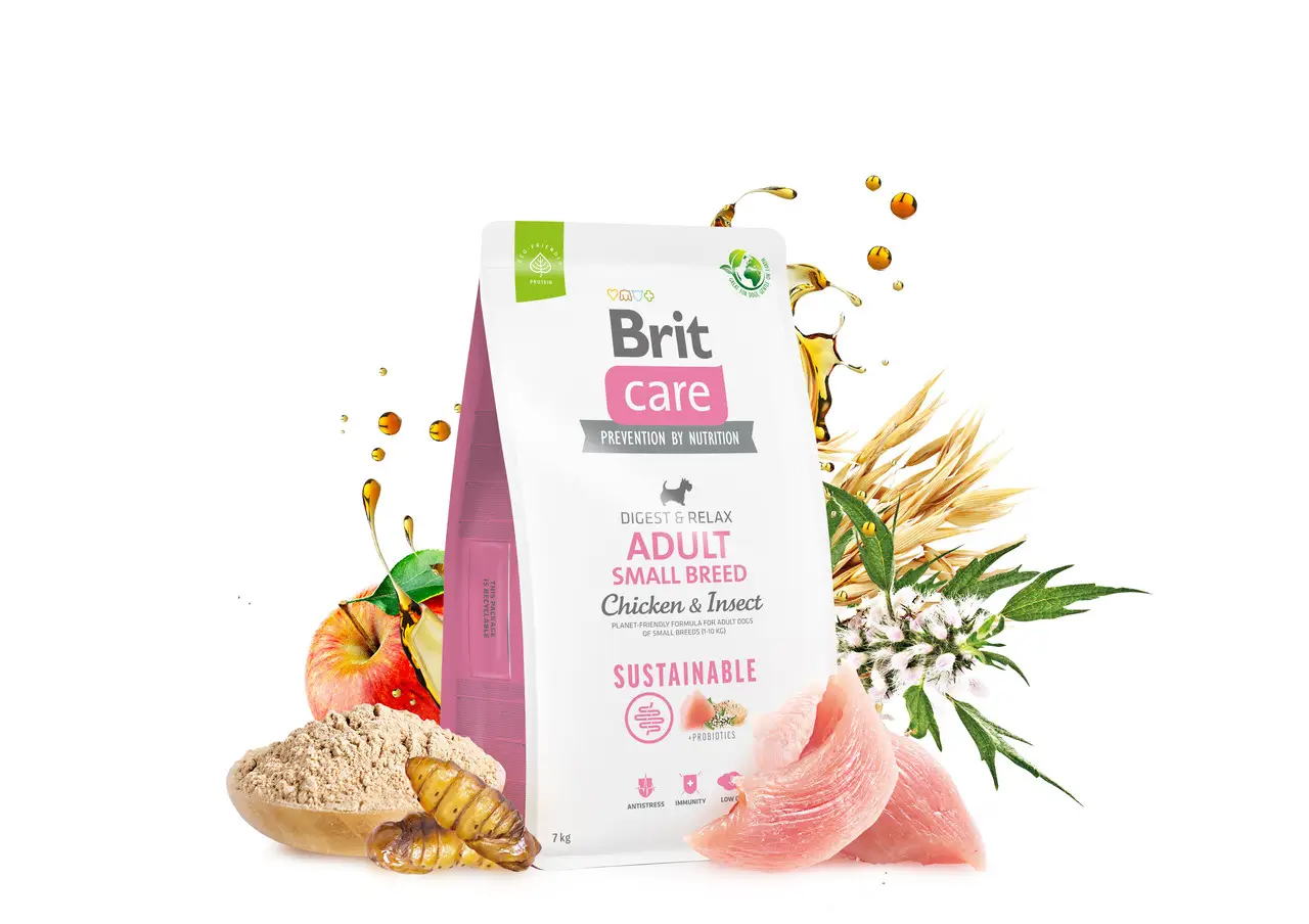 Brit Care Sustainable Adult Small Breed 0,4кг (на вагу) - корм для собак дрібних порід6
