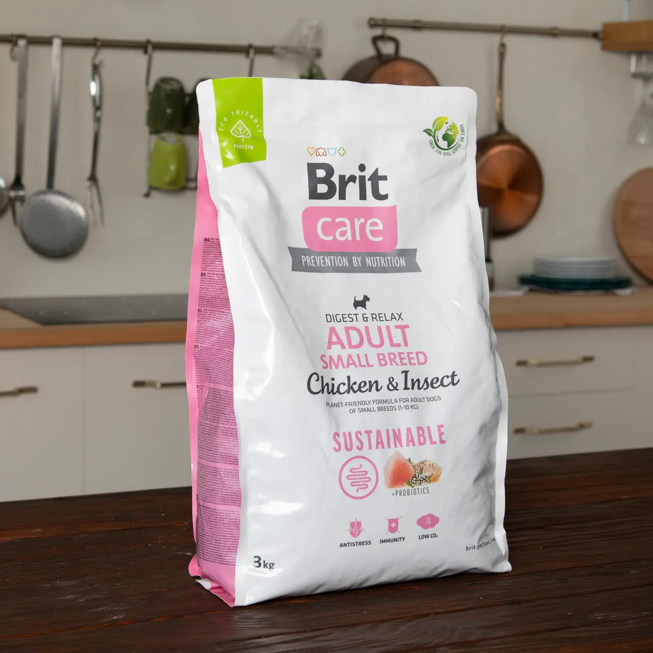 Brit Care Dog Sustainable Adult Small Breed 3 кг корм для собак дрібних порід (курка та комахи)6