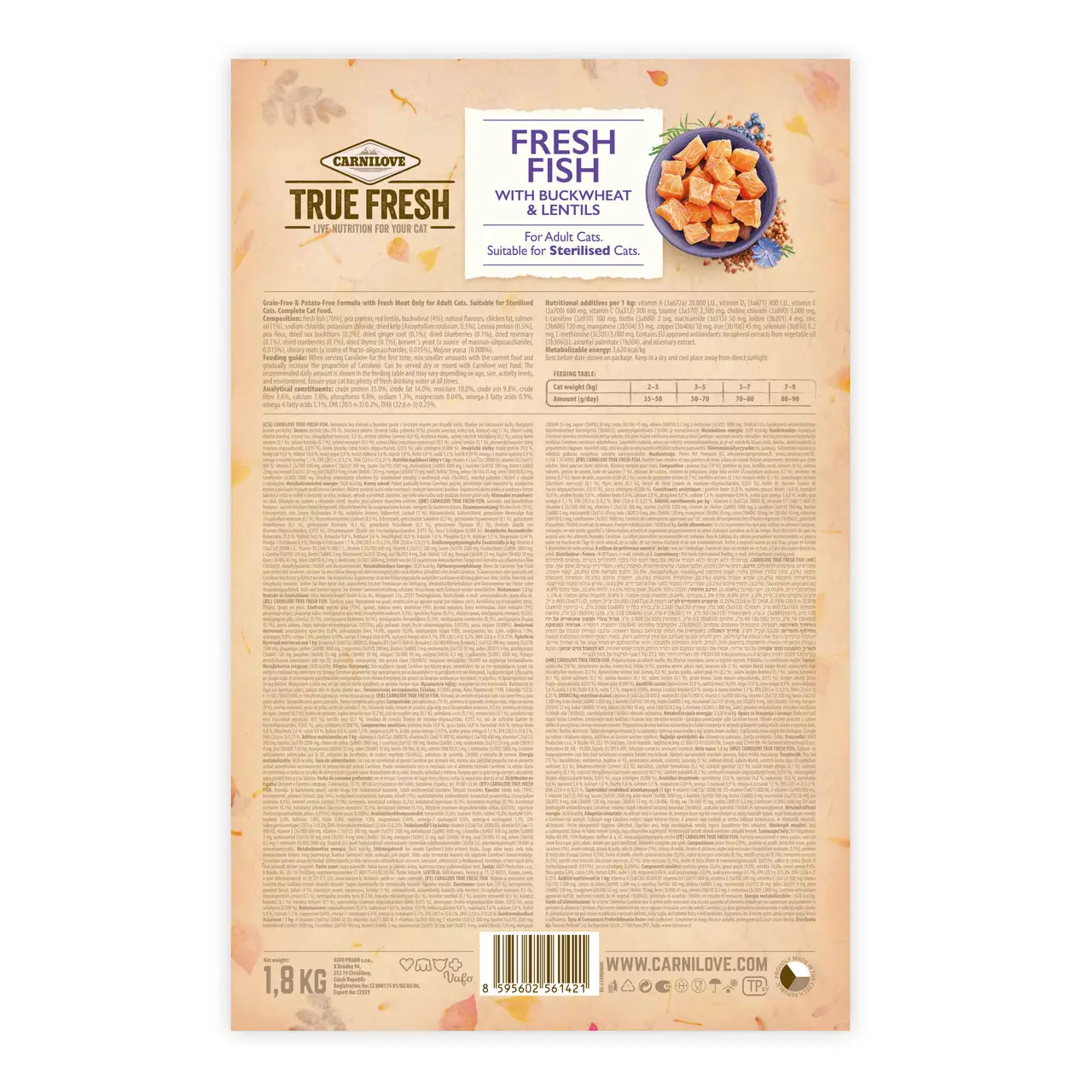 Carnilove Cat Fresh корм холістик для котів з рибою 4,8 кг4