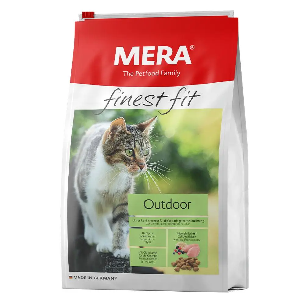 Mera Finest fit Outdoor — безглютеновий корм для кішок зі свіжим м'ясом птиці та лісовими ягодами 4 кг1