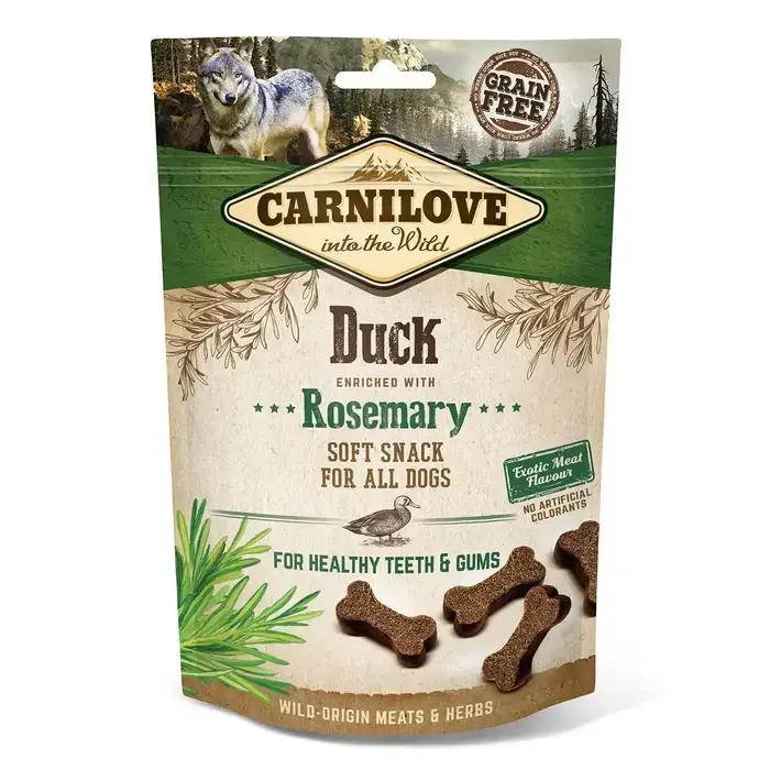 Carnilove Duck with Rosemary 200 г (з качкою) напівволожувальні ласощі для собак1