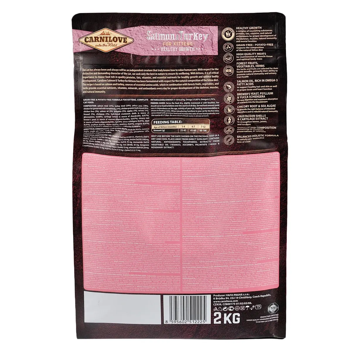 Carnilove Salmon&Turkey for Kitten 2кг- корм для кошенят2