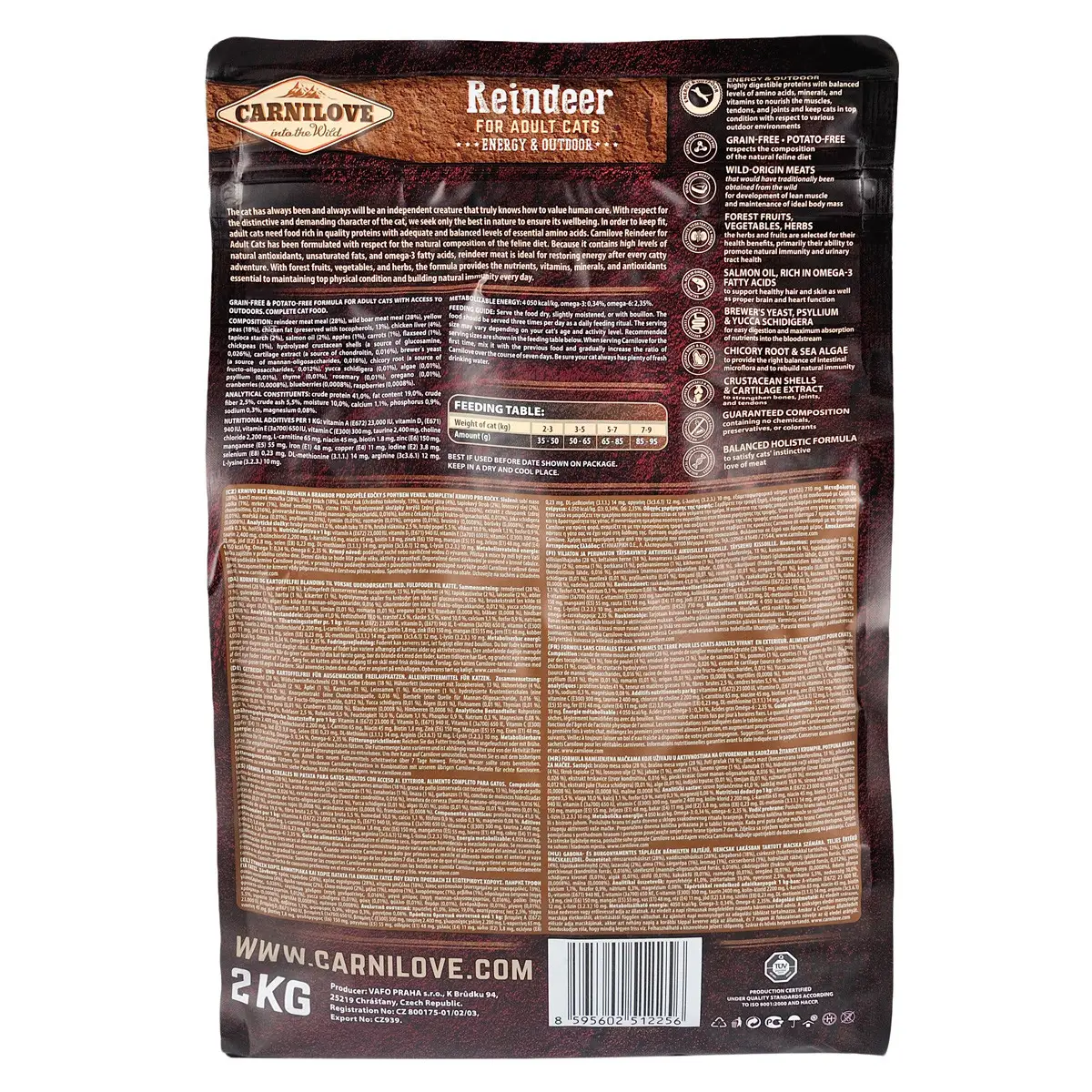 Carnilove Cat Raindeer 2кг - корм для активних кішок з м'ясом північного оленя3
