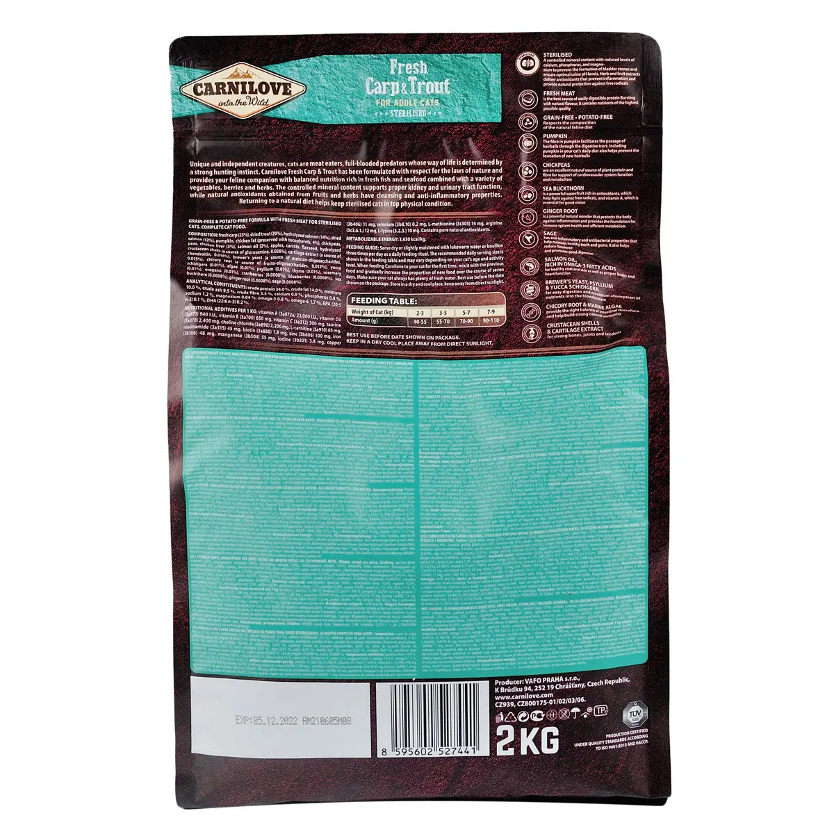 Carnilove Fresh Carp and Trout Sterilised 250г на вагу ( з рибою 71 % )3
