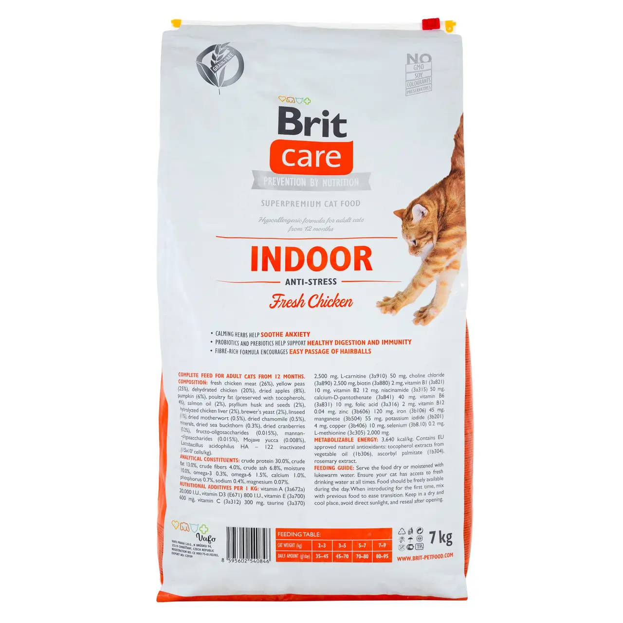 Brit Care Cat GF Indoor Anti-stress, 7кг (антистрес)3