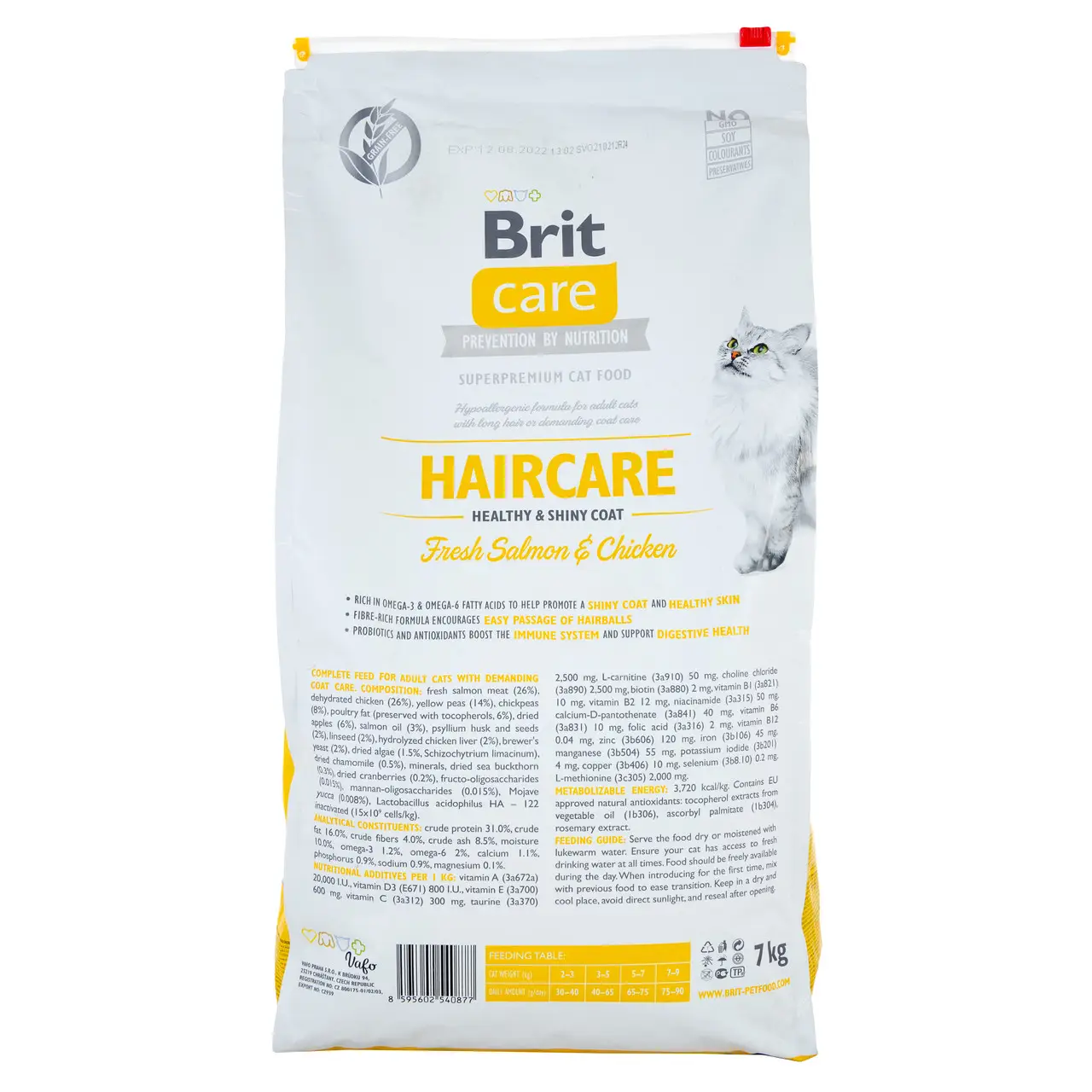 Brit Care Cat GF Haircare Healthy & Shiny Coat, 7кг (здоров'я шкіри і шерсті)2