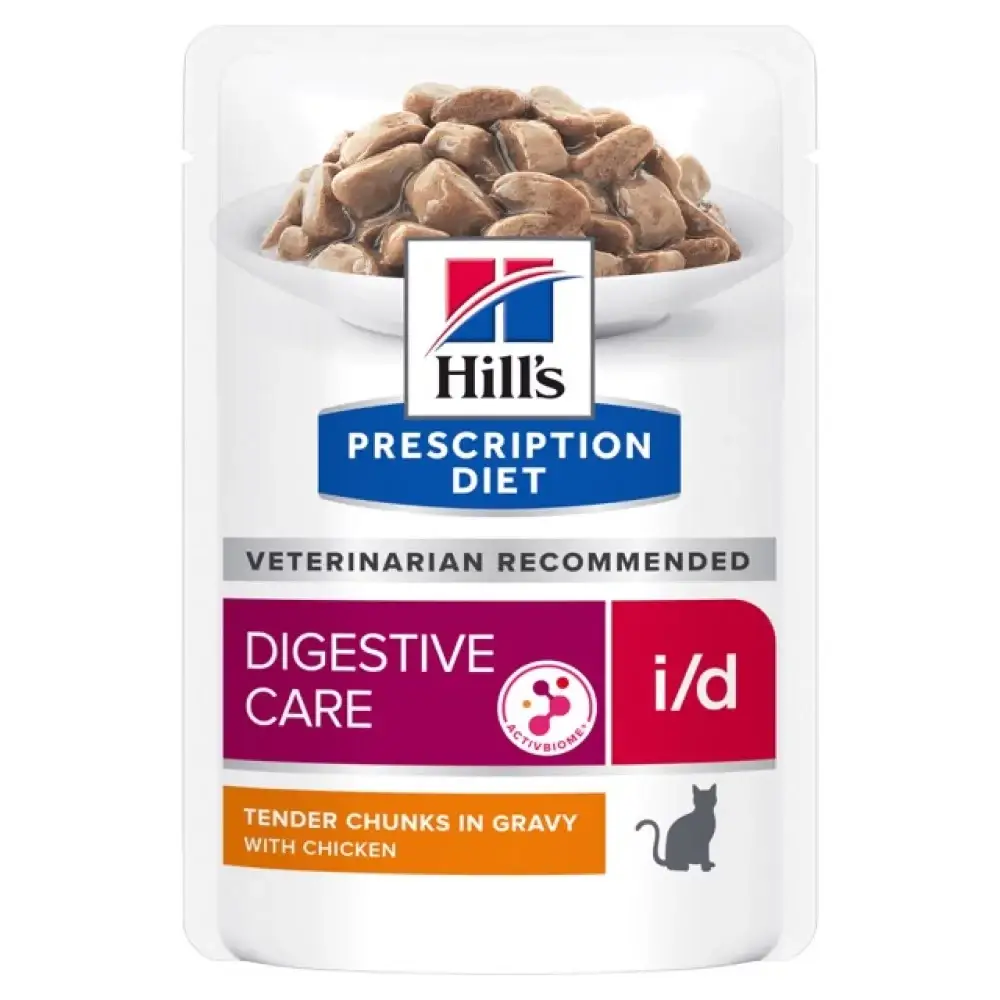 Hill's Prescription Diet i/d дієтичні паучі для котів при шлу...