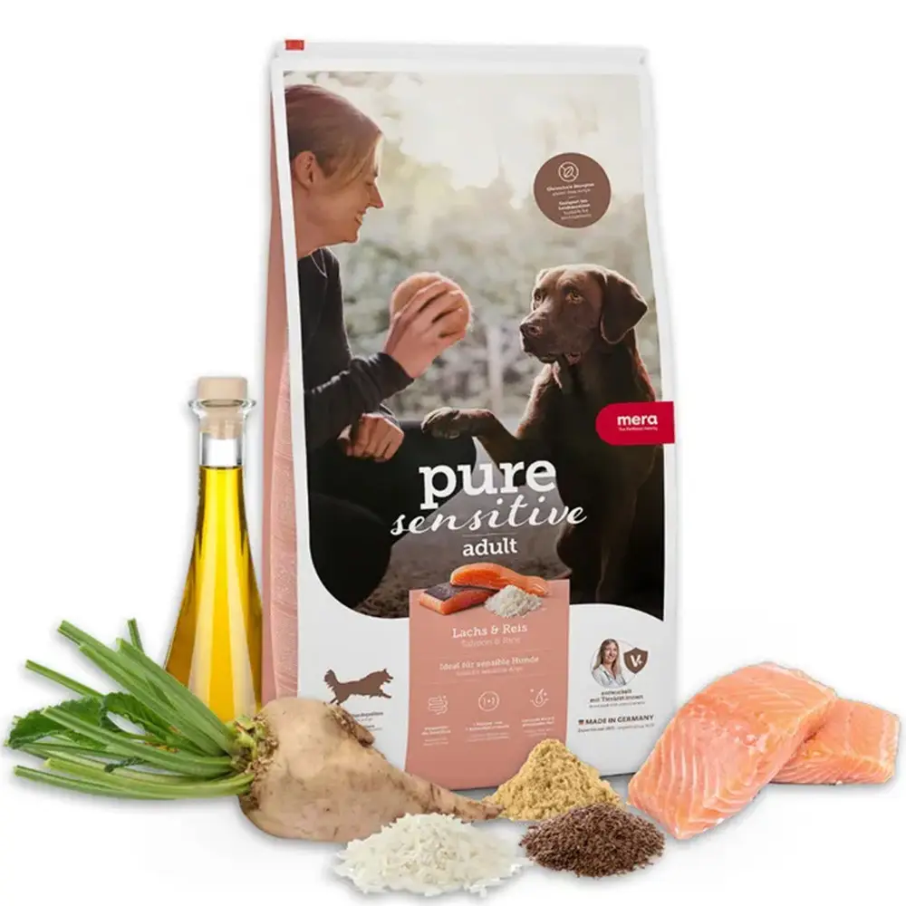 Mera Pure Sensitive Dog 14 кг беззерновой корм для собак ( лосось )1
