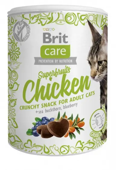 Brit Care Cat Snack Superfruits Chicken ласощі для котів 100 ...