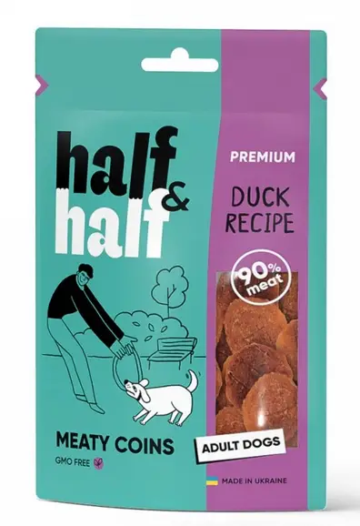 Half&Half ласощі для собак 100 г (качка)1