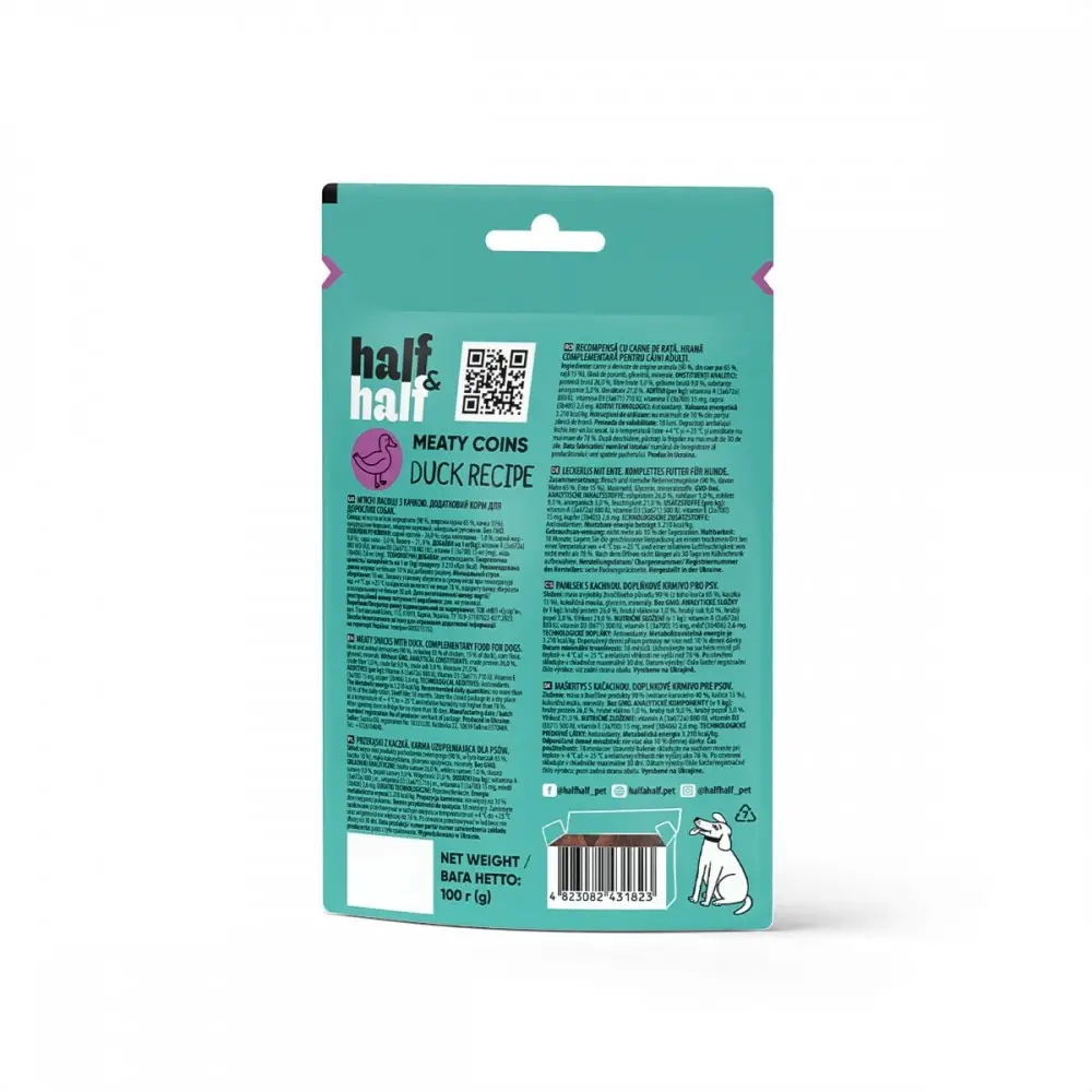 Half&Half ласощі для собак 100 г (качка)3