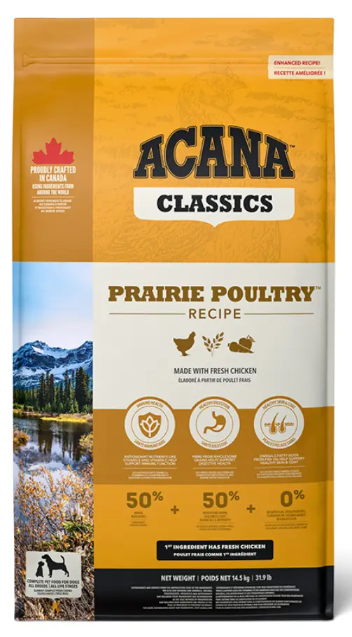 Acana Prairie Poultry Recipe 9,7кг — корм для дорослих собак з м'ясом курчат1