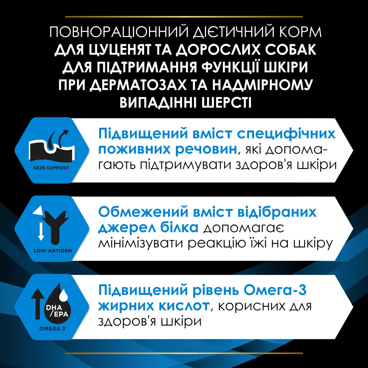 Pro Plan Veterinary Diets DRM Dermatosis корм для підтримки шкіри при дерматозах у собак 3 кг3