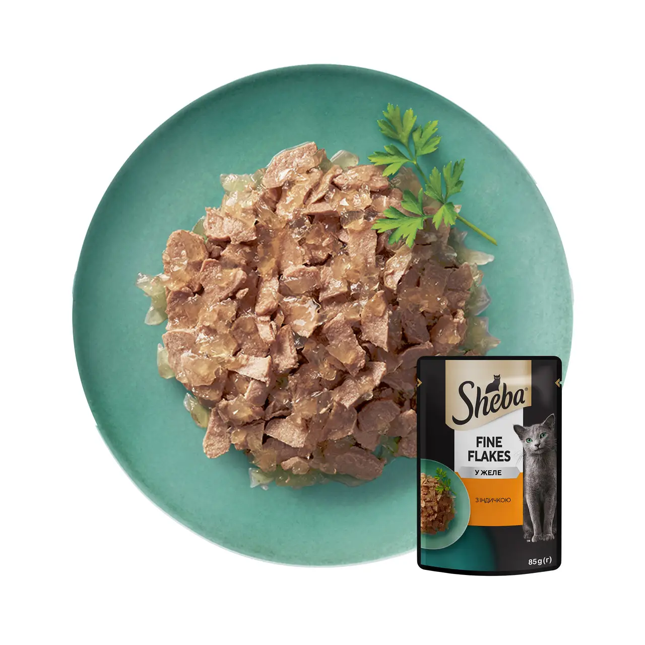 Sheba паучі для котів 85г*28шт (індичка в желе)2