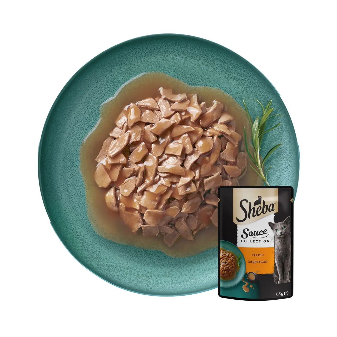 Sheba паучі для котів 85г*28шт (індичка в соусі)4