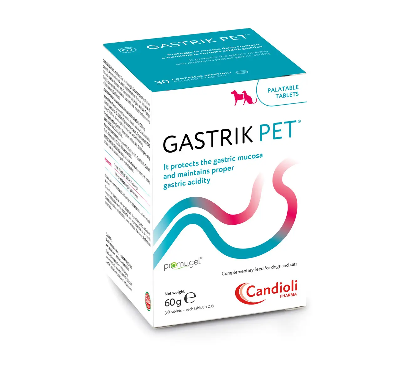 Candioli Gastrik Pet гастропротектор для котів і собак 30 таб...