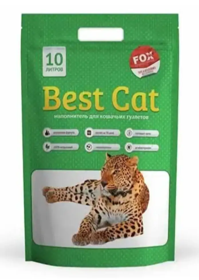 Силікагель Best Cat Green apple 10л (зелене яблуко)1