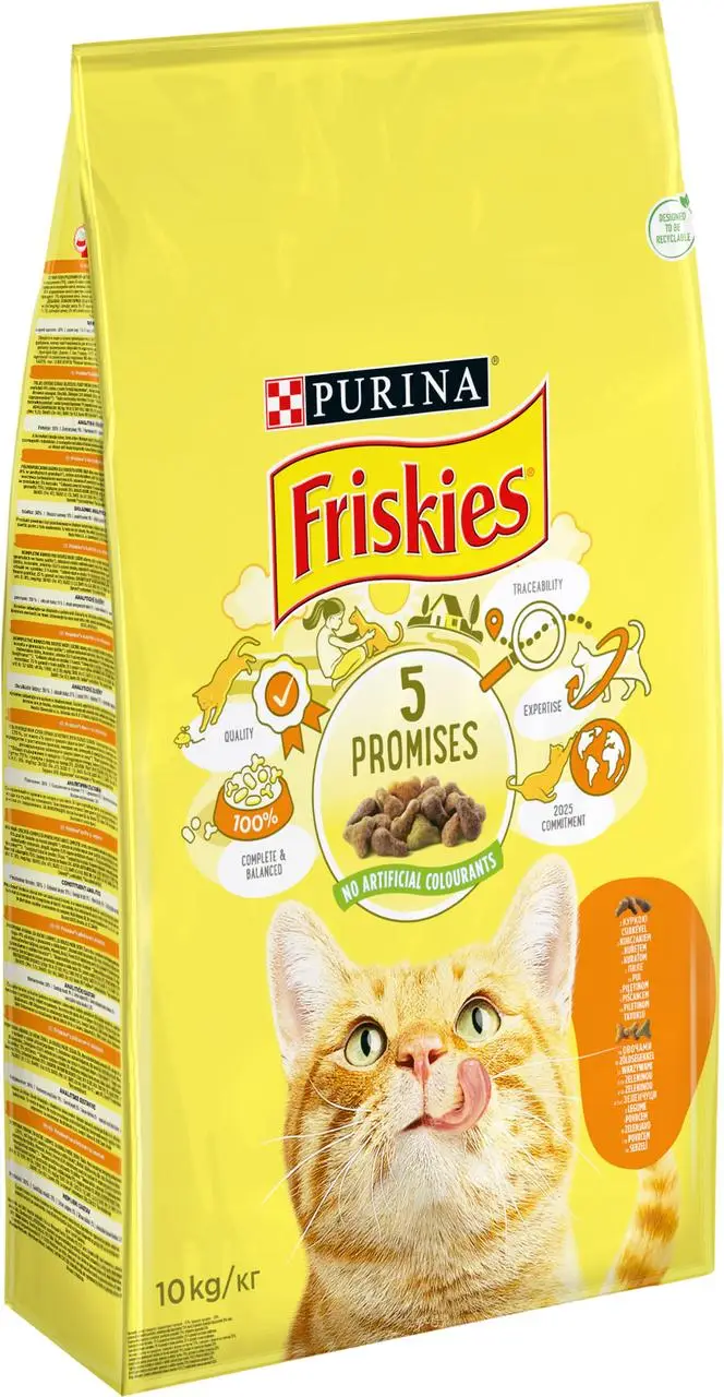 Friskies корм для котів з куркою та овочами 900г (на вагу)1
