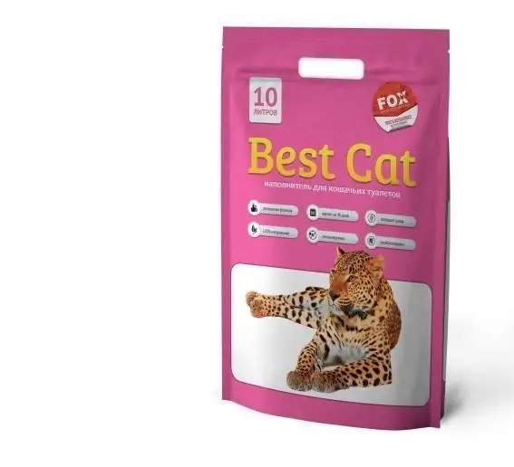 Силікагель Best Cat Pink Flowers 10л  (квіти)1