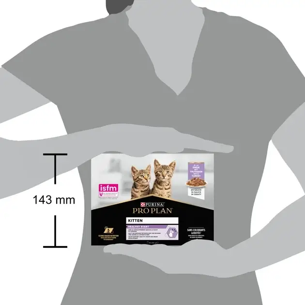 Purina Pro Plan Kitten Healthy Start паучі для кошенят 10 x 85 г (в соусі з індичкою)2