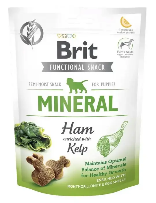 Brit Care Functional Mineral ласощі для цуценят 150 г (шинка)1