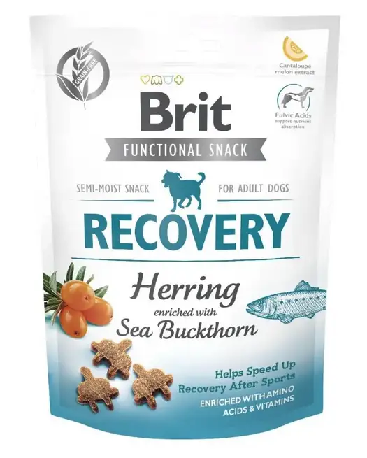 Brit Care Functional Recovery ласощі після фізичних навантажень для собак 150 г (оселедець)1
