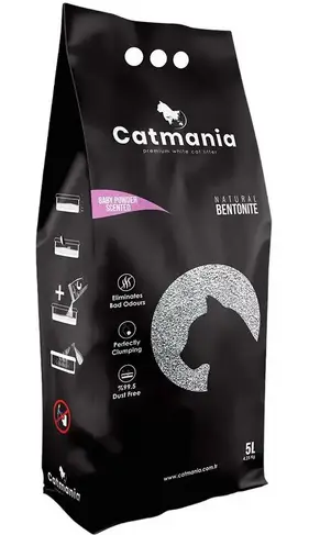 Catmania бентонітовий наповнювач 5 л (дитяча присипка)...