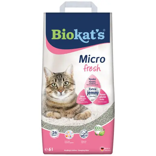 Biokat's Micro Fresh 6л - наповнювач з глини (фреш)1